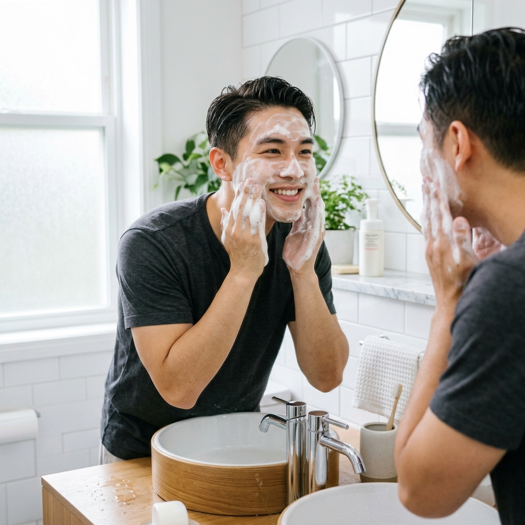 Trải nghiệm rửa mặt nhẹ dịu
